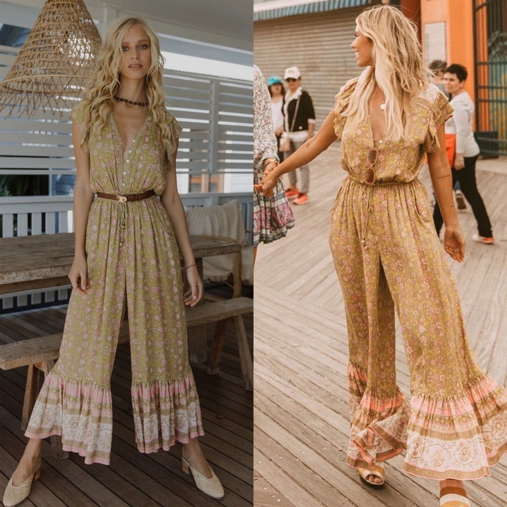 Spell & The Gypsy Dahlia Jumpsuit Bronze